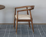 AC252 - Danish Modern Style Arm Chair With Hemp Woven Seat