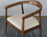 AC252 - Danish Modern Style Arm Chair With Hemp Woven Seat