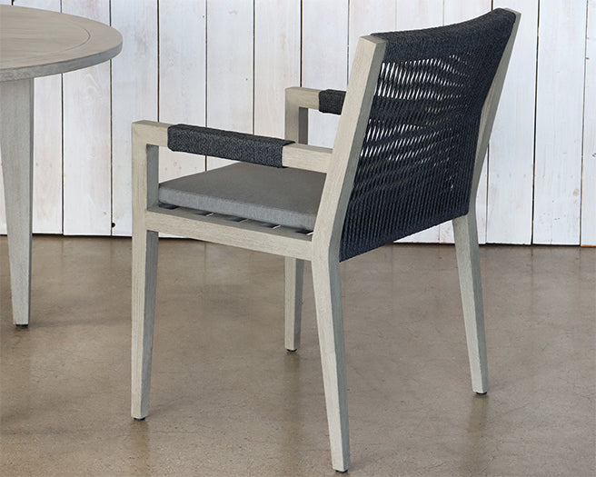 Weathered Grey Teak Outdoor Armchair
