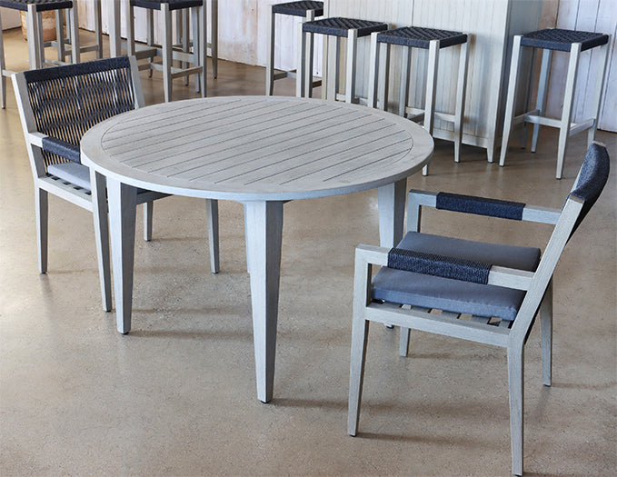 Weathered Grey Teak Outdoor Armchair