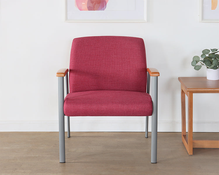 Pink Single Vintage Waiting Room Chair