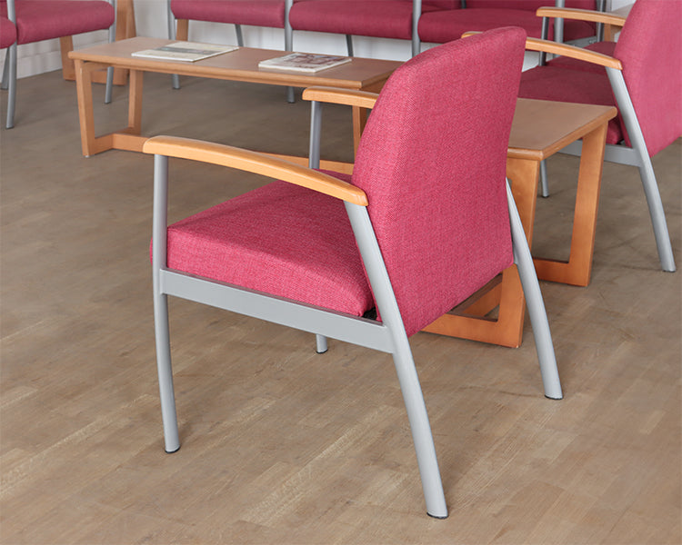 Pink Single Vintage Waiting Room Chair