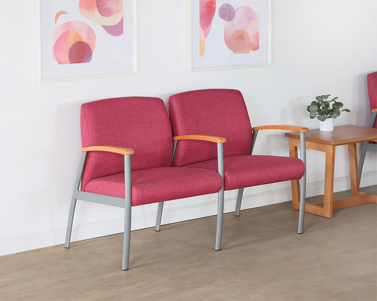 Pink Double Vintage Waiting Room Chair