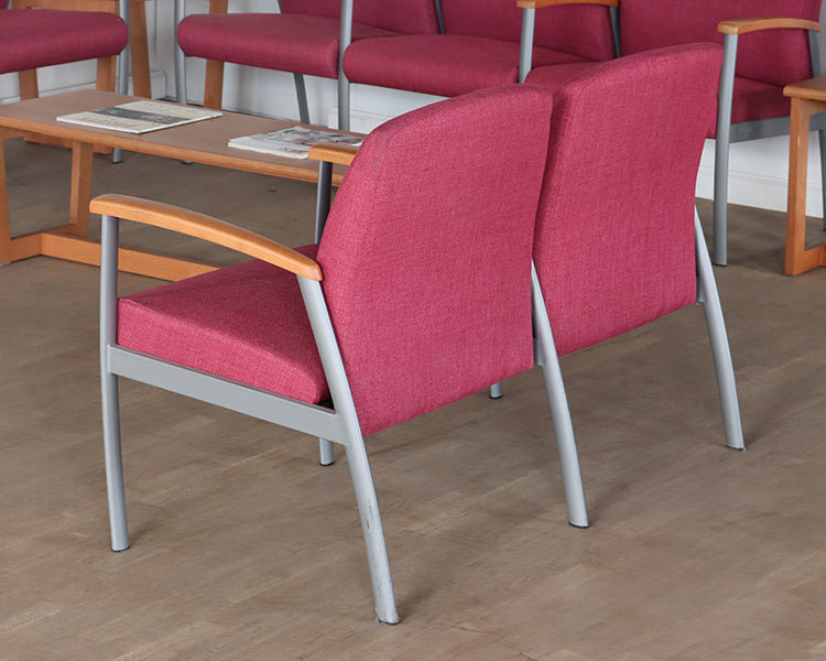 Pink Double Vintage Waiting Room Chair