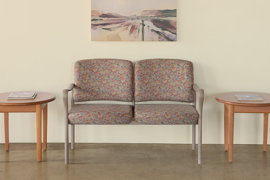Floral Double Waiting Room Chair