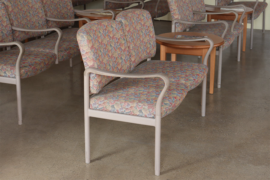 Floral Double Waiting Room Chair