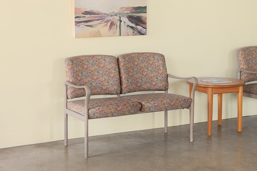 Floral Double Waiting Room Chair