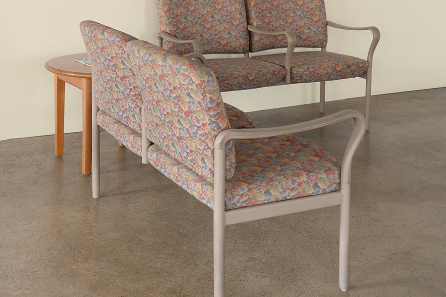 Floral Double Waiting Room Chair
