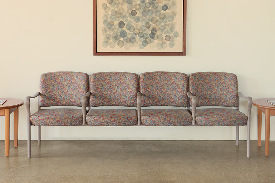 Floral Quad Waiting Room Chair