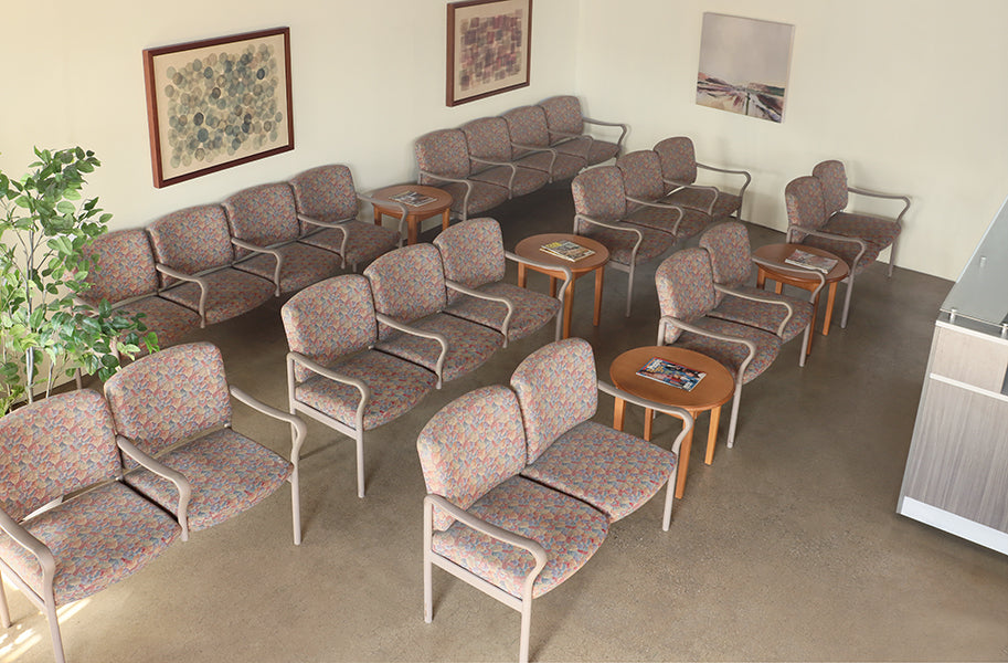 Floral Quad Waiting Room Chair