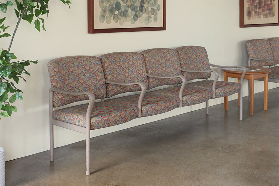 Floral Quad Waiting Room Chair