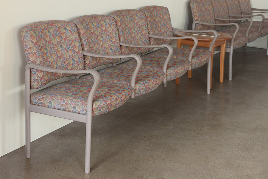 Floral Quad Waiting Room Chair