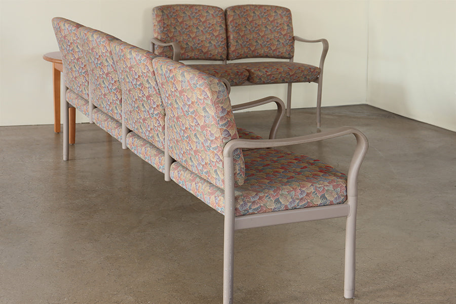 Floral Quad Waiting Room Chair