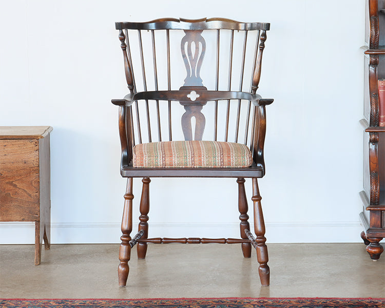 Antique Spindle Back Arm Chair