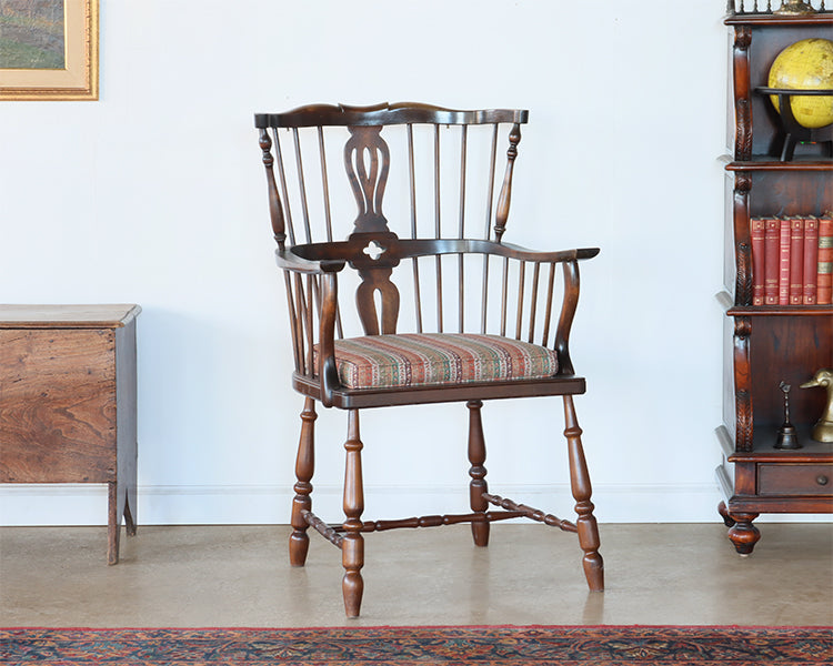 Antique Spindle Back Arm Chair