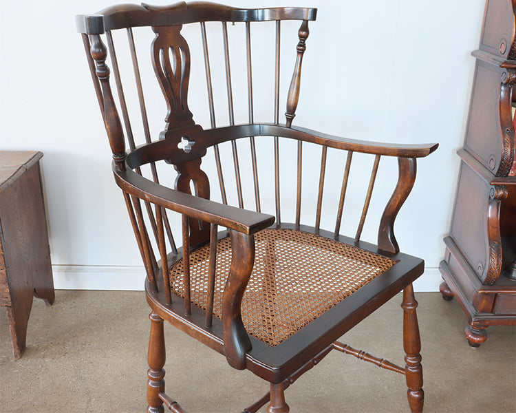 Antique Spindle Back Arm Chair