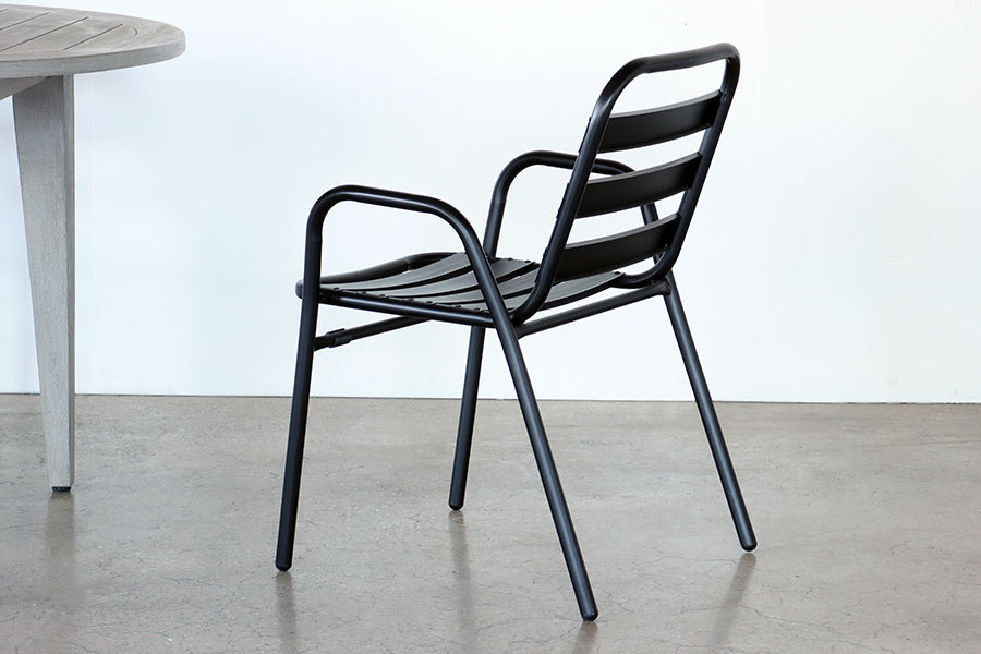Black Aluminum Outdoor Chair