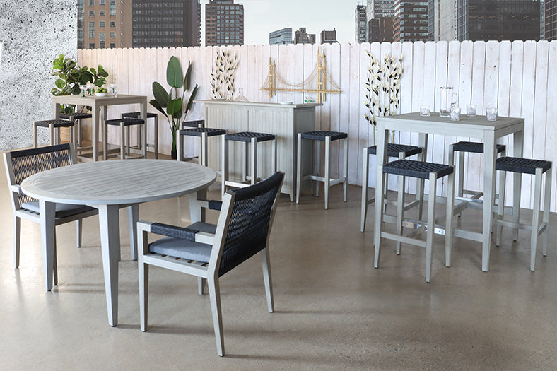 Grey Outdoor Bar Table