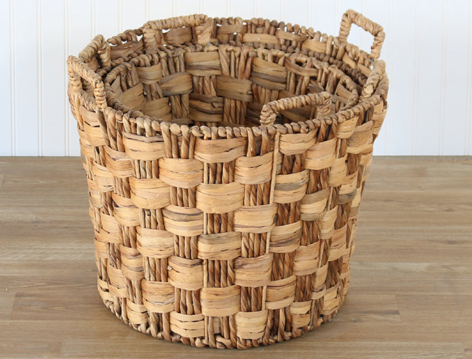 Set Of 3 Woven Accent Baskets