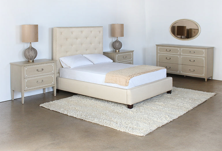 8' x 10'6" Beige Wave Shag Rug