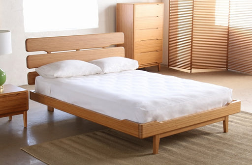 BED45 Modern Bamboo Slat Queen Bed