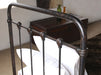 BED50 Kingsley Twin Bed in Vintage Black Pipe 