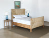BED57 Holden Queen Bed in Teak and Rush
