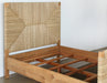 BED57 Holden Queen Bed in Teak and Rush