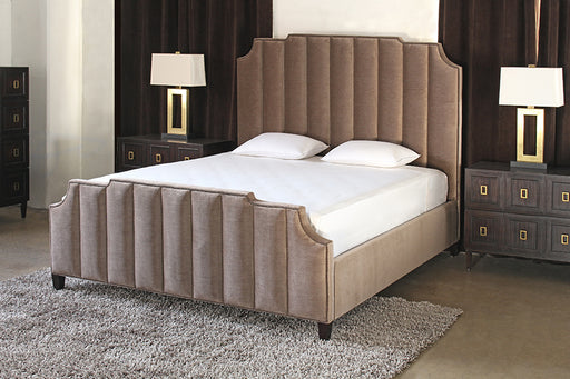 BED58 Bayonne Upholstered King Bed in Espresso 