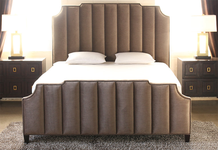 BED58 Bayonne Upholstered King Bed in Espresso 
