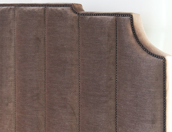 BED58 Bayonne Upholstered King Bed in Espresso 