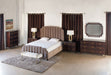 BED58 Bayonne Upholstered King Bed in Espresso 