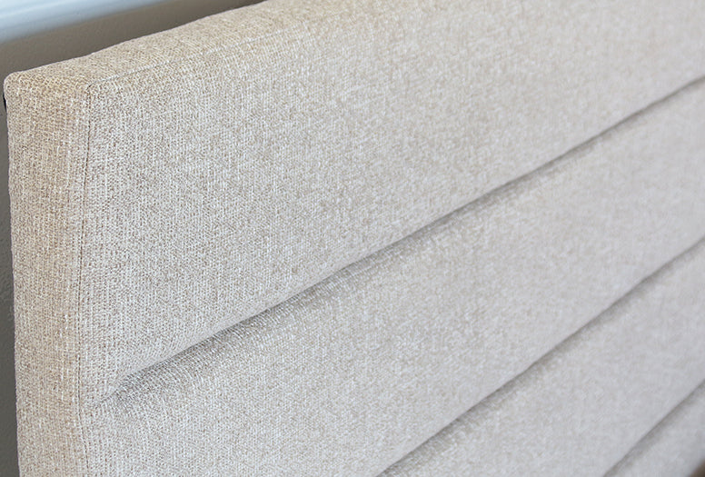 BED65 Conny King Bed in Cream Upholstery