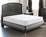 BED71 Black Maple King Bed with Metal Inlay