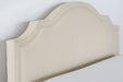 BED72 Upholstered Queen Bed in Linato Cream