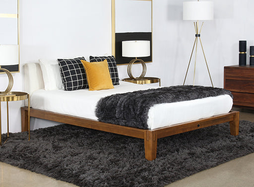 BED79 - Repurposed Walnut Queen Platform Bed