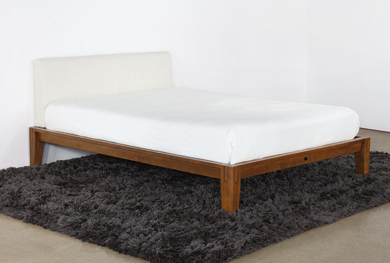 BED79 - Repurposed Walnut Queen Platform Bed
