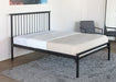 BED83 - Black Steel Shaker Style Queen Bed