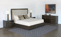 BED85 - Sable Brown King Bed With Panel Headboard 