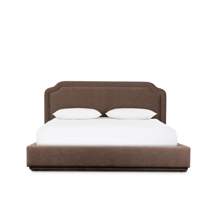 Coffee Bergere Platform King Bed