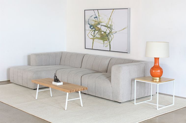 Modern Blonde Wood Slatted Bench With White Base