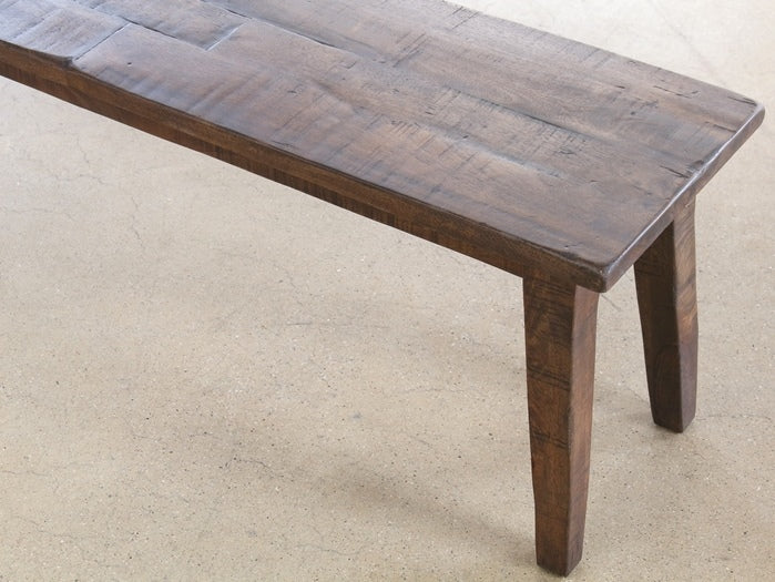 BH86 Weathered Hickory Dining Bench