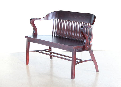BH90 4' Oak Bank Of England Style Courtroom Bench