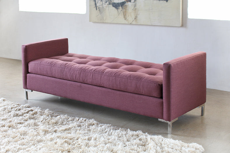 Zula Bench in Burgundy