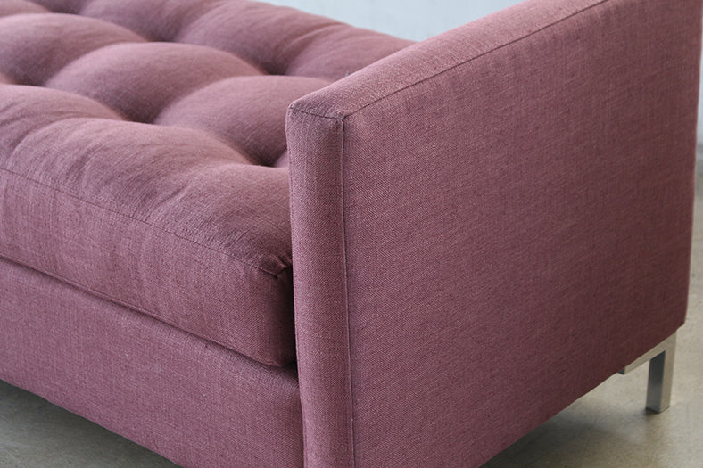 Zula Bench in Burgundy
