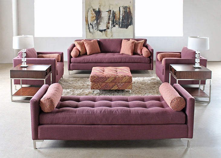 Zula Bench in Burgundy