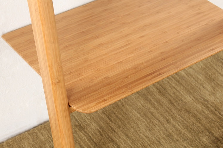 BK41 Modern Bamboo Leaning Bookcase