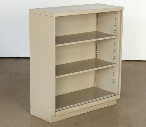 BK45 - Putty 3 Shelf Metal Bookshelf