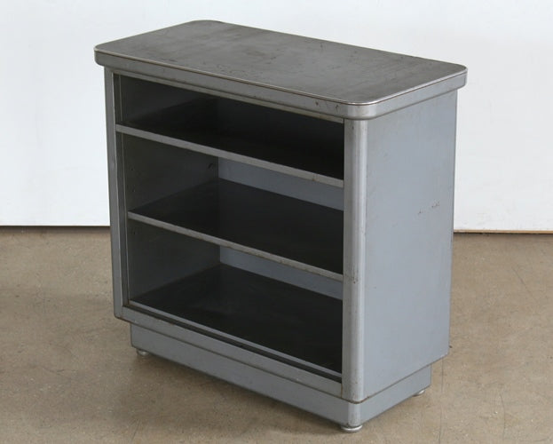 BK46 Gray Metal Bookcase