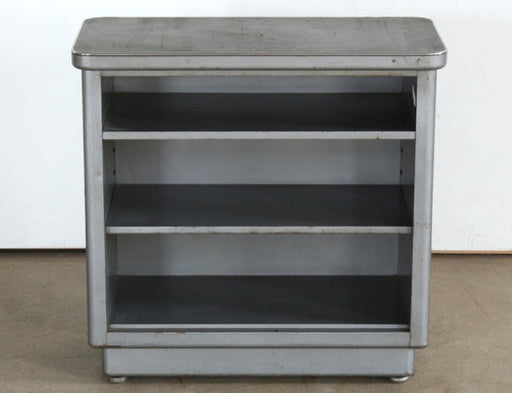 BK46 Gray Metal Bookcase